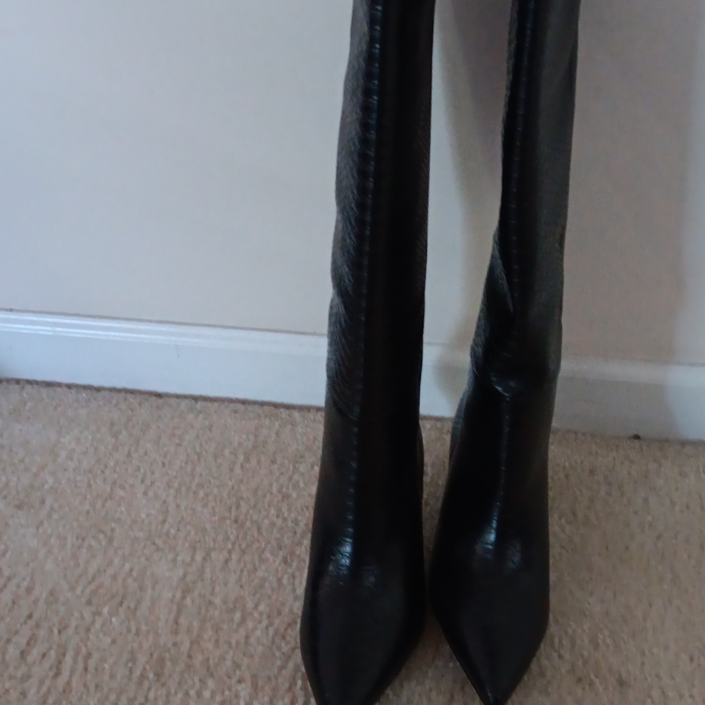 Tall black boots